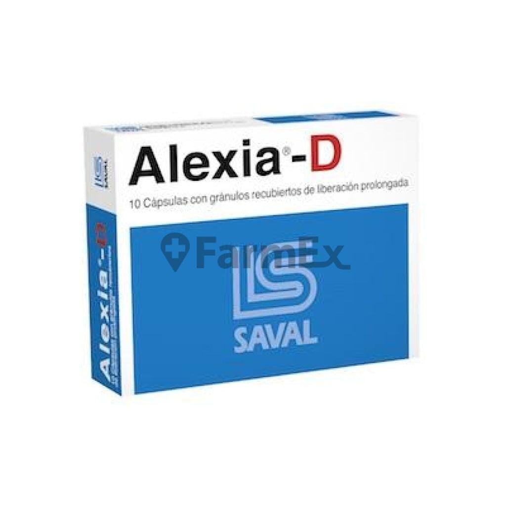 Alexia-D x 10 cápsulas Farmex-Fonasa-Persistente